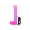 9 Cock W/balls, Egg, & Suction - Purple SI-20634