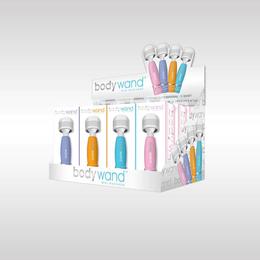 Bodywand Mini Massager Multi-Color 12 Pc Display X-BW105