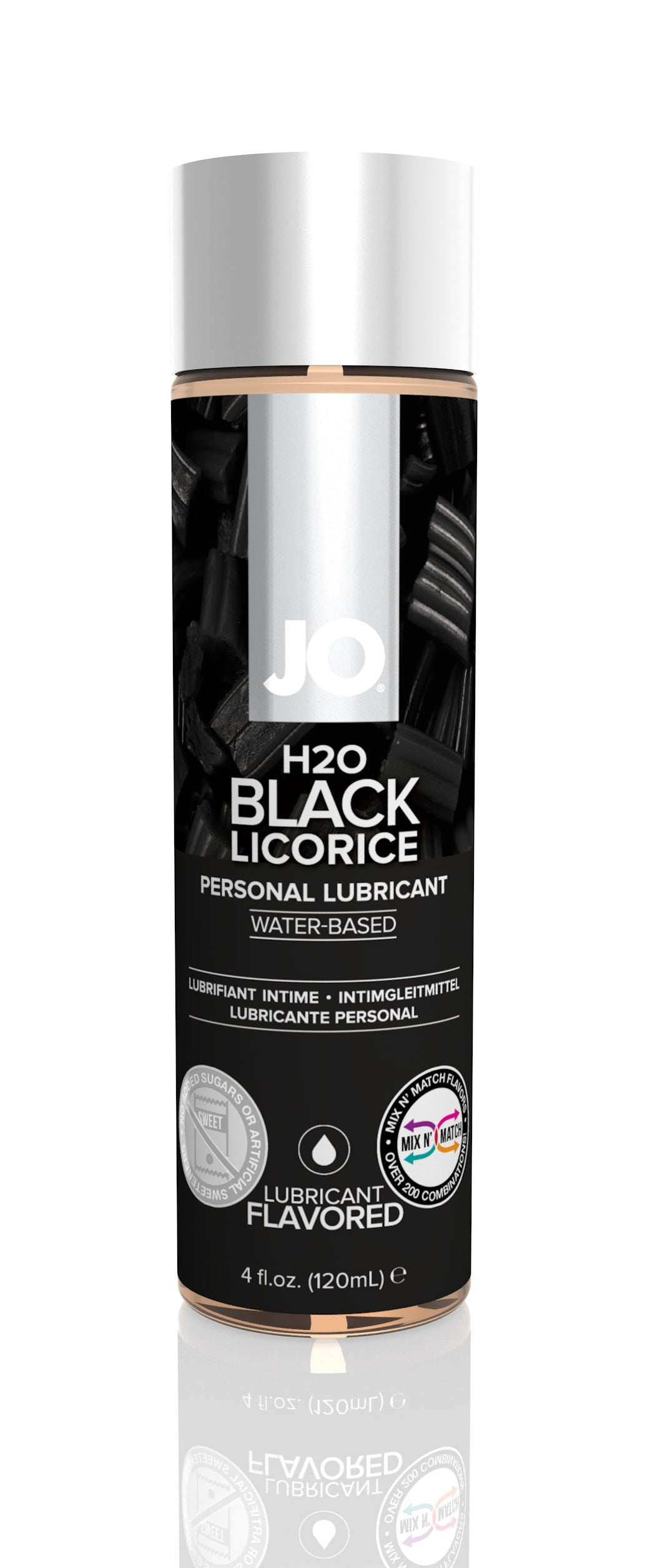 Jo H2O Flavored Lubricant - Black Licorice - 4 Fl. Oz. / 120 ml JO40160