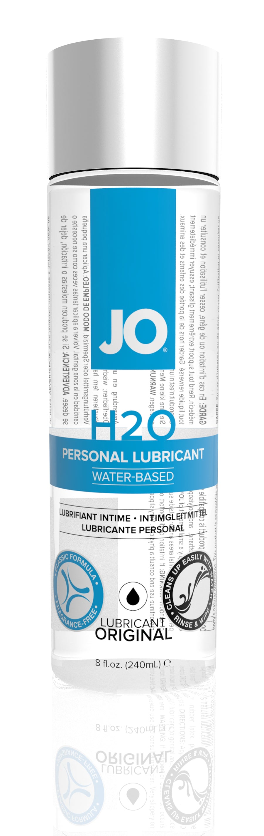 Jo H2O Water-Based Lubricant - 8 Fl. Oz. / 240 ml JO40036