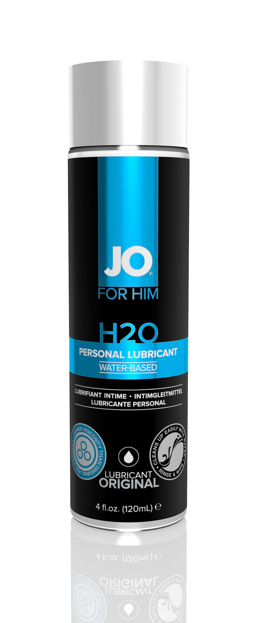 Jo for Him H2O Original Lubricant - 4 Fl. Oz. / 120 ml JO40377