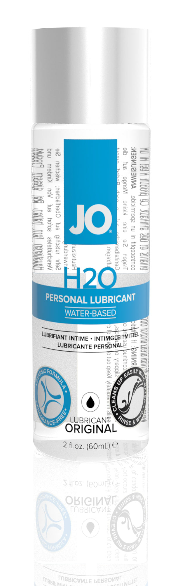 Jo H2O Water-Based Lubricant - 2 Fl. Oz. / 60 ml JO40034