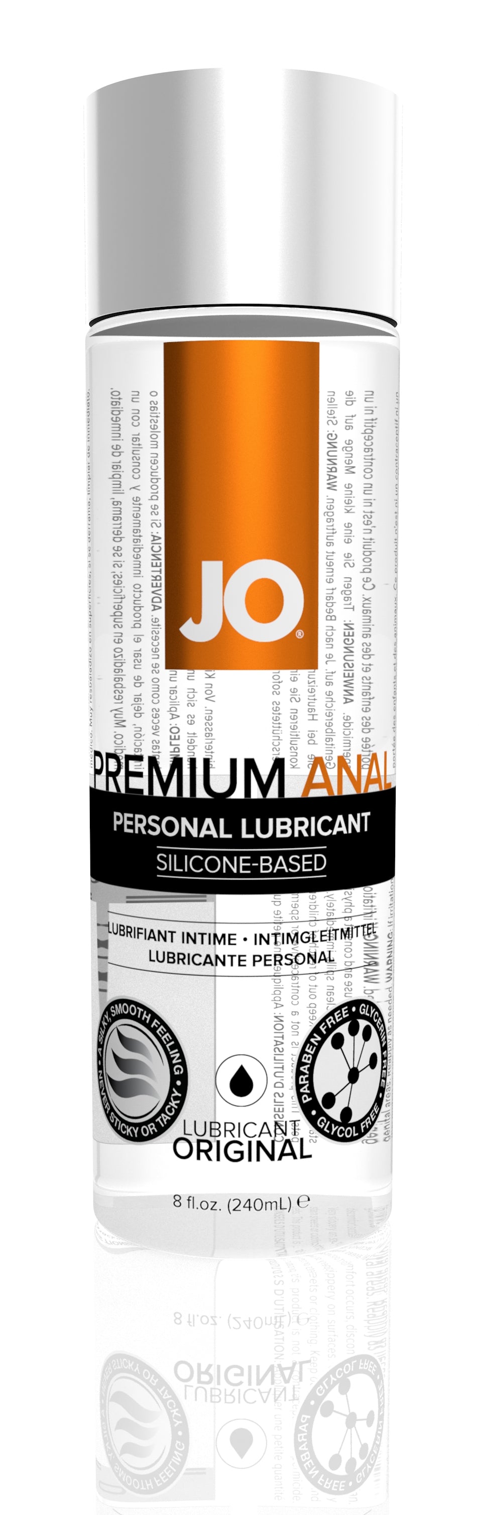 Jo Premium Anal Silicone - Based Lubricant - 8 Fl. Oz. / 240 ml JO40104