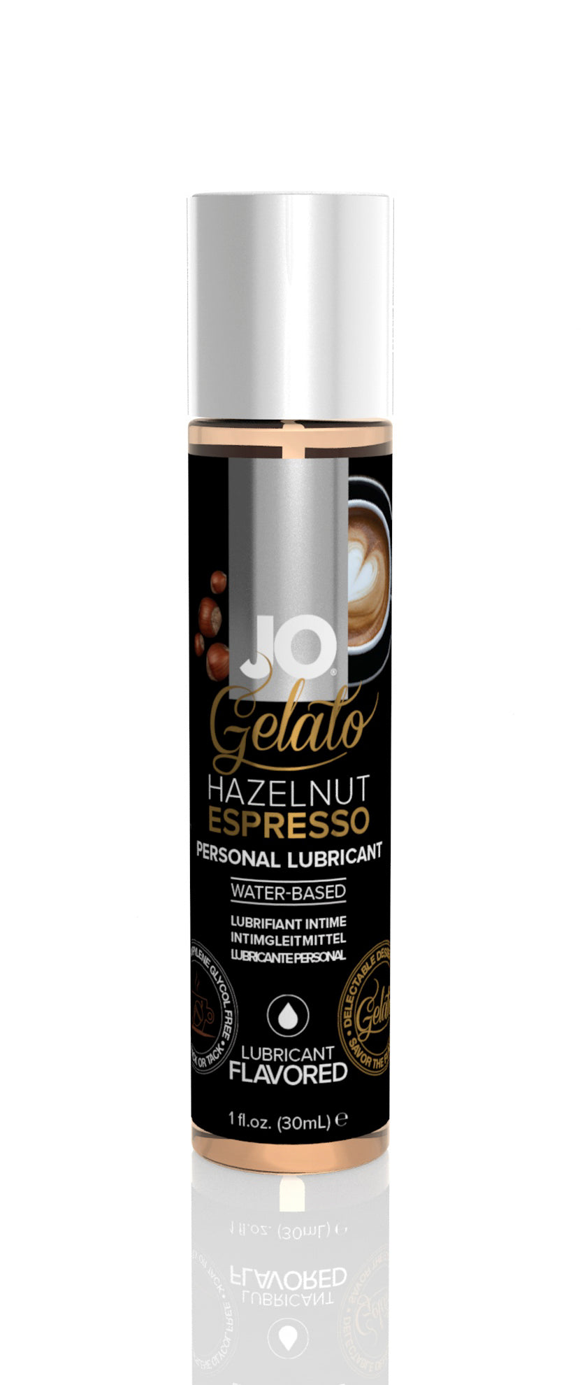 Jo Gelato Hazelnut Espresso Water-Based Flavored Lubricant - 1 Fl. Oz. / 30 ml JO41021